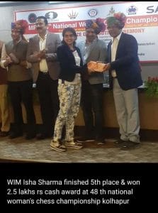 WIM Isha Sharma e1672988141617 - Karnataka State Chess Association