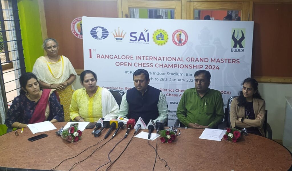 GM event PressMeet - Karnataka State Chess Association