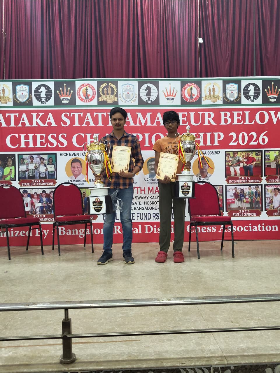 Winner n Runner Photo - Karnataka State Chess Association