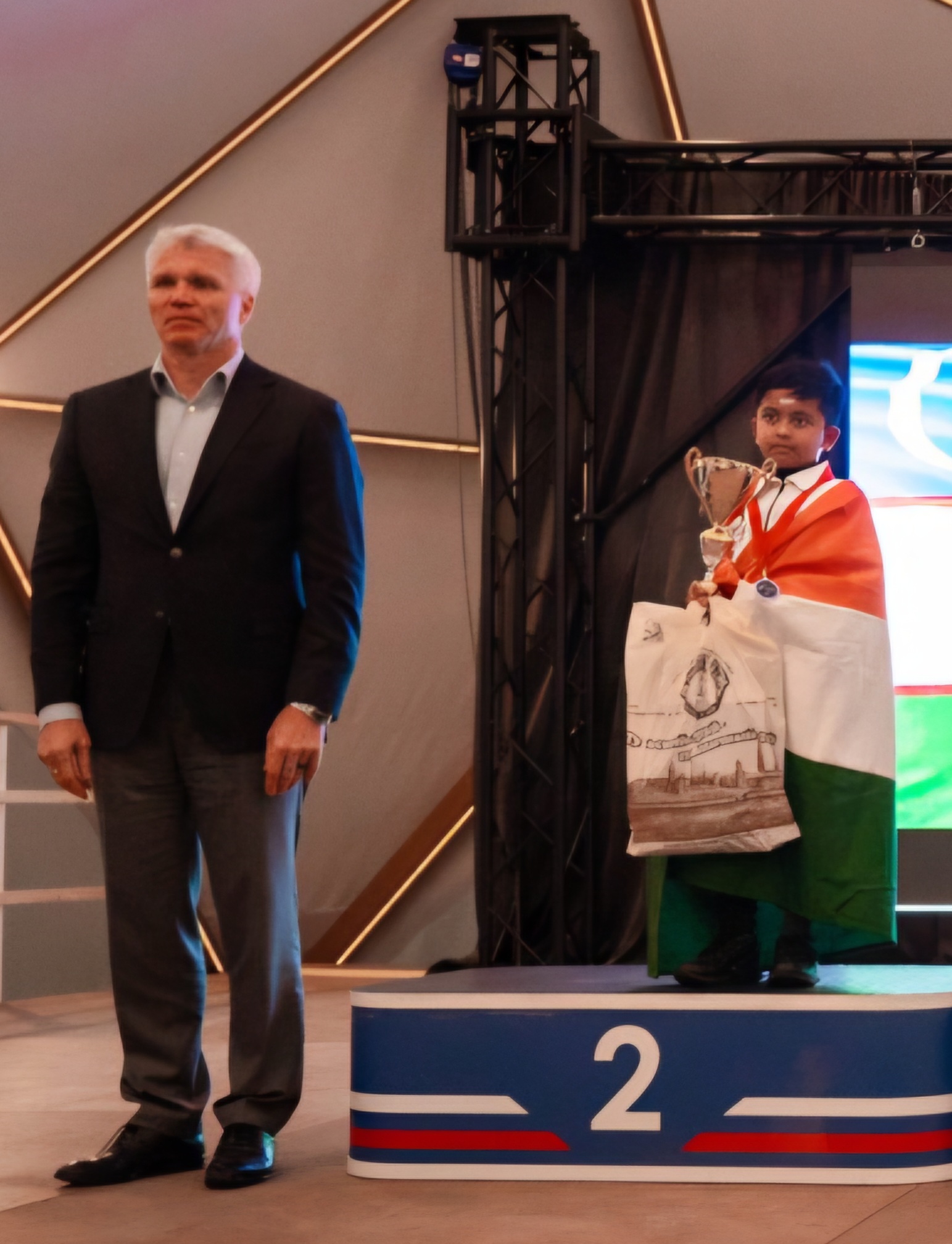 Nimalan winning silver in Standard Championship - Karnataka State Chess Association